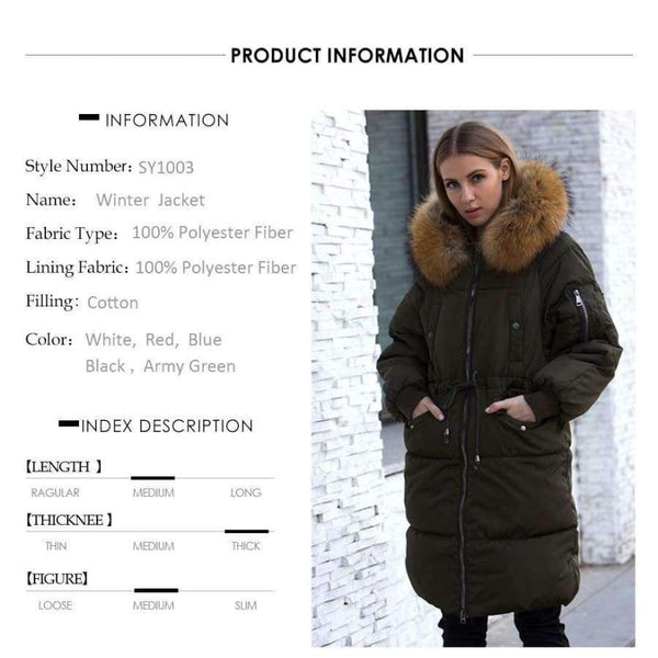 Planet Gates Jacket Women 2018 Female Parka With Large Real Raccoon Fur Hooded Coats And Jackets Thick Warm Parkas Outwear Plus Size