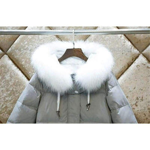 Planet Gates Jacket Women Over Knee Long Parkas Large Fur Collar Winter Coat Women Hoody Down Wadded Jacket Campera Large Size C2601