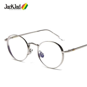 Planet Gates JackJad 2018 New Fashion Men Women Round Metal Liberty Plain Glasses Brand Design Eyewear Frame Glasses Frame Oculos De Grau