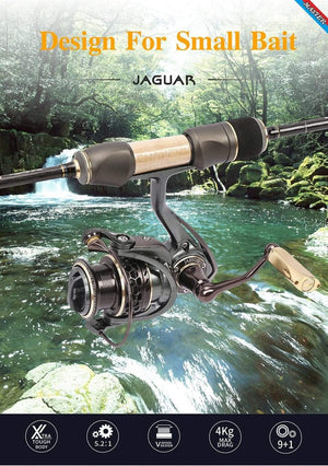 Planet Gates Jaguar 1000 2000 3000 9+1BB Fishing Spinning Reel Carp Saltwater Fishing Reel Spinning Metal Handle 2 Spool Reels Coil
