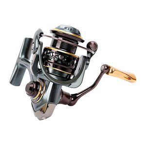 Planet Gates Jaguar 1000 2000 3000 9+1BB Fishing Spinning Reel Carp Saltwater Fishing Reel Spinning Metal Handle 2 Spool Reels Coil