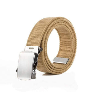 Japan High Quality Canvas Belt Men And Women Jeans Belt Top Casual Luxury Strap 3 Colors 130cm Long Metal Buckle Belts