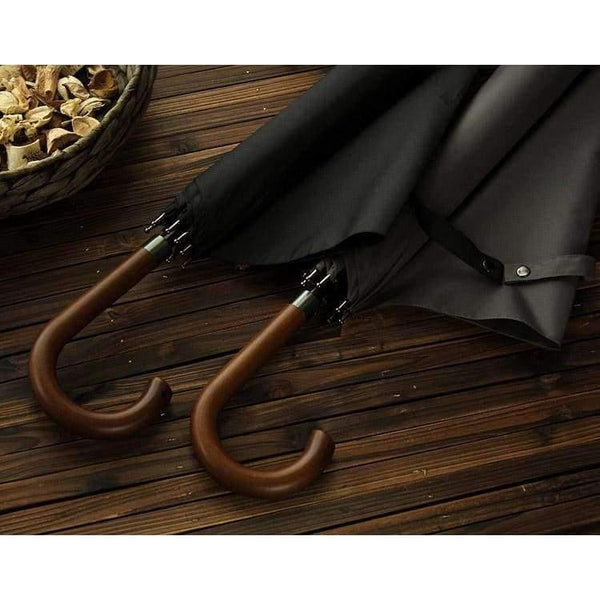 Planet Gates Japanese Brand Long Umbrella 8K Windproof Wooden Handle Large Men Umbrellas Rain Quality Classic Business Paraguas