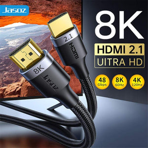 Planet Gates Jasoz HDMI 2.1 Cable 5m 8K 60Hz 2.0 4K 120Hz 48Gbps eARC HDR Video Cord for Amplifier TV PS4 5 RTX3080 Projector High Definition
