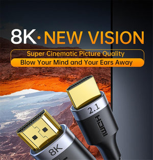 Planet Gates Jasoz HDMI 2.1 Cable 5m 8K 60Hz 2.0 4K 120Hz 48Gbps eARC HDR Video Cord for Amplifier TV PS4 5 RTX3080 Projector High Definition