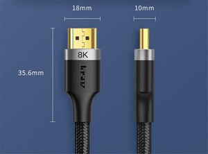 Planet Gates Jasoz HDMI 2.1 Cable 5m 8K 60Hz 2.0 4K 120Hz 48Gbps eARC HDR Video Cord for Amplifier TV PS4 5 RTX3080 Projector High Definition