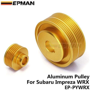 Planet Gates JDM Performance Crank Pulley For Subaru IMPREZA WRX 7 8 9 2.0L  GDB GDA Under Drive Crank Pulley Golden EP-PYWRX