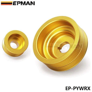 Planet Gates JDM Performance Crank Pulley For Subaru IMPREZA WRX 7 8 9 2.0L  GDB GDA Under Drive Crank Pulley Golden EP-PYWRX