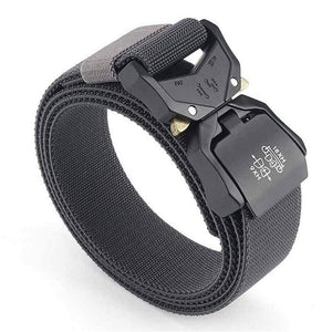 Jeans Belt For Men Aluminum Alloy Pluggable Buckle Training Tactical Belts Comfortable High Quality Male Belt Hunting