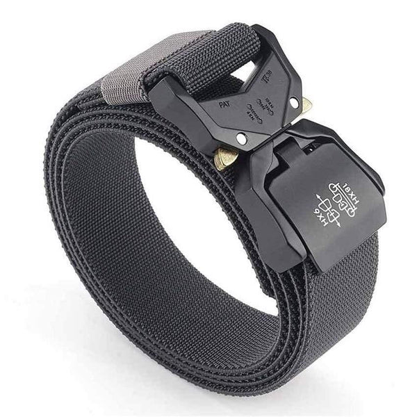 Jeans Belt For Men Aluminum Alloy Pluggable Buckle Training Tactical Belts Comfortable High Quality Male Belt Hunting
