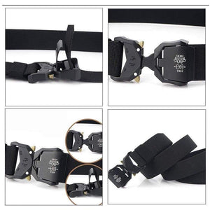Jeans Belt For Men Aluminum Alloy Pluggable Buckle Training Tactical Belts Comfortable High Quality Male Belt Hunting