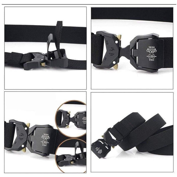 Jeans Belt For Men Aluminum Alloy Pluggable Buckle Training Tactical Belts Comfortable High Quality Male Belt Hunting