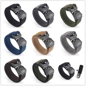 Jeans Belt For Men Aluminum Alloy Pluggable Buckle Training Tactical Belts Comfortable High Quality Male Belt Hunting