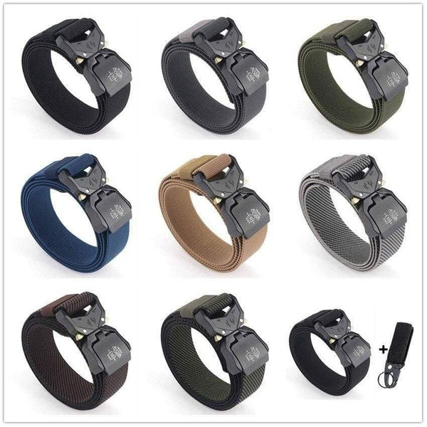 Jeans Belt For Men Aluminum Alloy Pluggable Buckle Training Tactical Belts Comfortable High Quality Male Belt Hunting