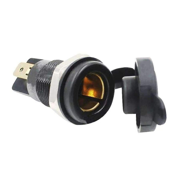 Planet Gates JEAZEA DC12V / 24V Plastic Waterproof Car Motorcycle Cigarette Lighter Power Socket Plug Outlet Car Accessories for VW Audi BMW