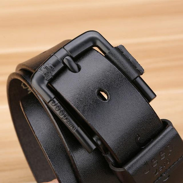 Planet Gates JEEP KING Brown / 105cm Fashion mens casual genuine leather belt High quality cowhide retro buckle belt new design Brown Belts free shipping