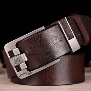 Planet Gates Jeepzero Brown / 100cm Fashion mens casual genuine leather belt High quality cowhide retro buckle belt new design Brown Belts free shipping