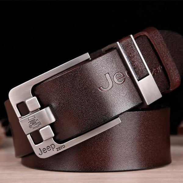 Planet Gates Jeepzero Brown / 100cm Fashion mens casual genuine leather belt High quality cowhide retro buckle belt new design Brown Belts free shipping