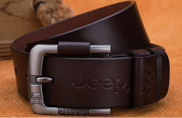 Planet Gates Jeepzero DPBrown / 100cm Fashion mens casual genuine leather belt High quality cowhide retro buckle belt new design Brown Belts free shipping