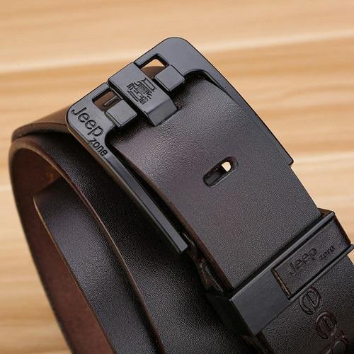 Planet Gates JeepzeroHKBrown / 100cm Fashion mens casual genuine leather belt High quality cowhide retro buckle belt new design Brown Belts free shipping