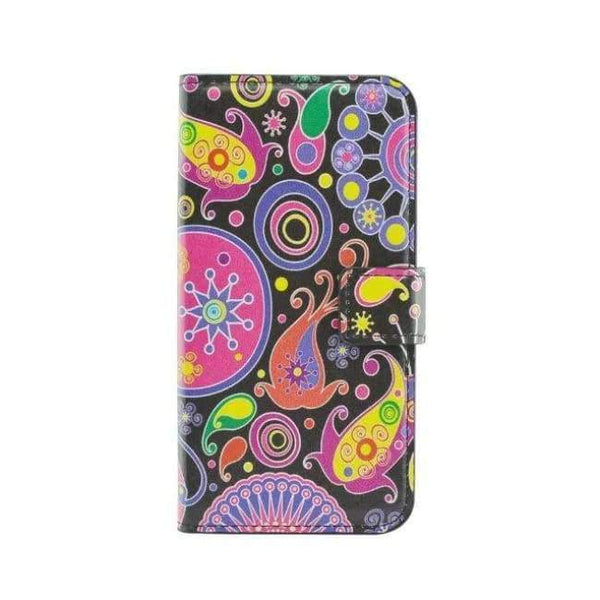 Planet Gates Jellyfish Painted PU Leather Lether Wallet Case For Sony Xperia T3 D5106 Jellyfish Colorful Best Heart Cheap Luxury Flower