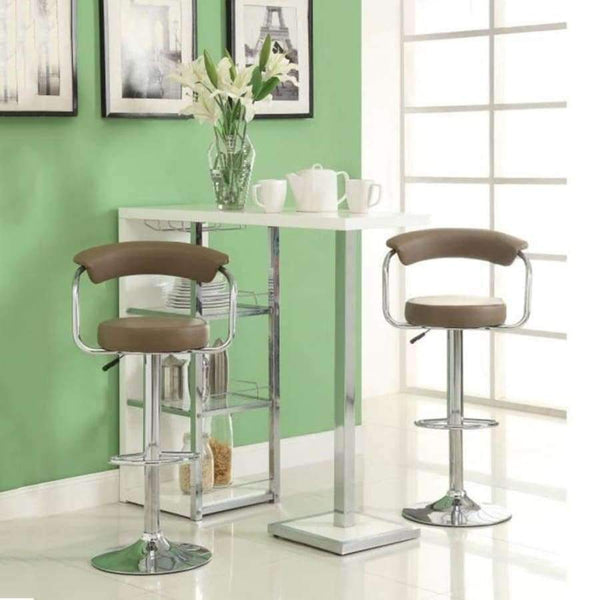 Planet Gates JEOBEST 2pcs Leather Swivel Bar Stools Chairs Height Adjustable Pneumatic Counter Pub Bar Chair Free Shipping in France HWC