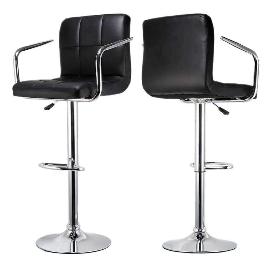 Planet Gates JEOBEST 2pcs Leisure Synthetic Leather Bar Stools Swivel Bar Chairs Height Adjustable Pneumatic Pub Chair HWC