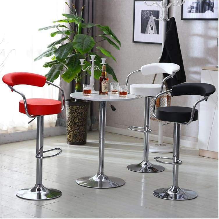 Planet Gates JEOBEST 2pcs/pair Adjustable Gas Lift Bar Stools Modern PU Leather Hollow Backrest chair New Arrival HWC
