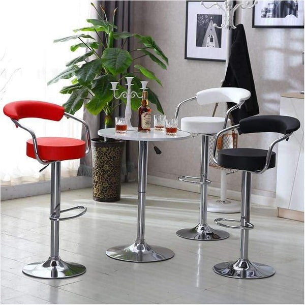 Planet Gates JEOBEST 2pcs/pair Adjustable Gas Lift Bar Stools Modern PU Leather Hollow Backrest chair New Arrival HWC