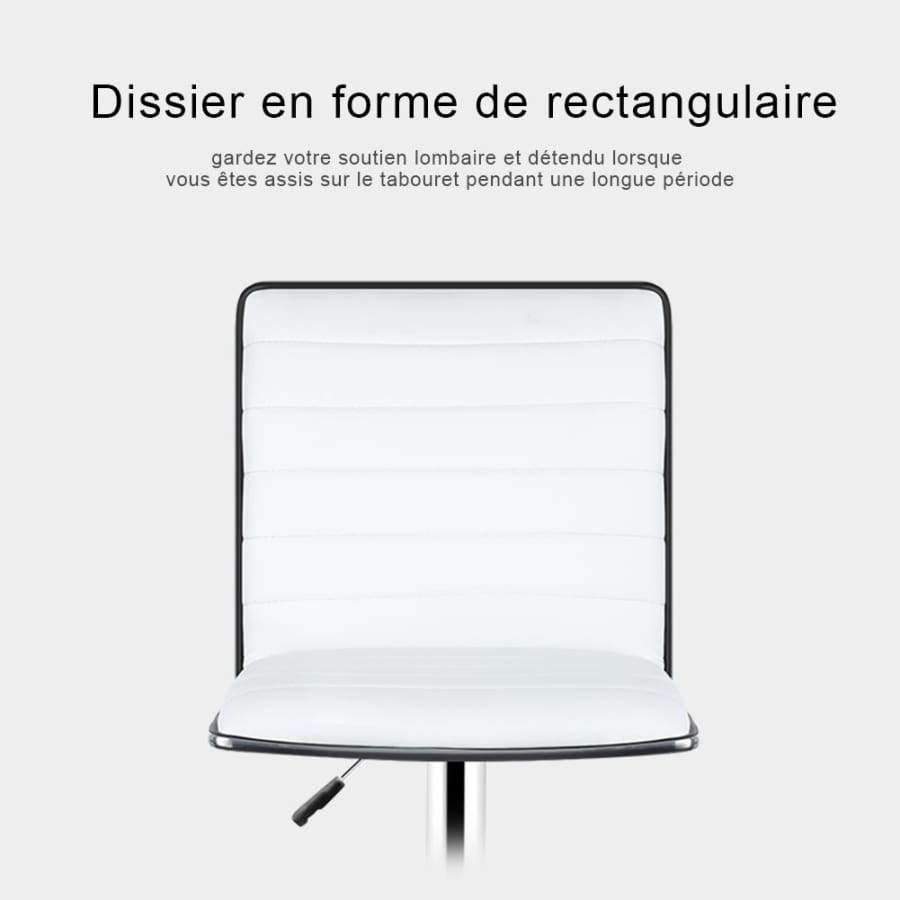 Planet Gates JEOBEST 2pcs/Set White/black Bar Chair PU Leather Swivel Bar Stool Height Adjustable Kitchen Counter Pub Striped Chair HWC