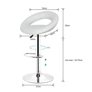 Planet Gates JEOBEST 2pcs Synthetic Adjustable Swivel Bar Stools Kitchen Home Bar Furniture Chair Stool DE FR in Stock HWC