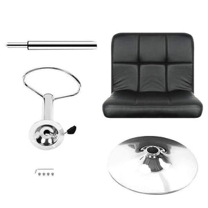 Planet Gates JEOBEST 2pcs Synthetic Adjustable Swivel Bar Stools Stainless Steel Adjustable Height Chair 2 Colors HWC