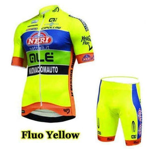 Planet Gates Jersey and shorts / S Cycling jersey set Fluo yellow cycling clothing pro team summer ropa ciclismo hombre mtb bike Bicycle maillot ciclismo