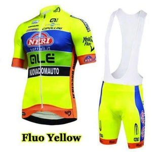 Planet Gates Jersey bib shorts 1 / S Cycling jersey set Fluo yellow cycling clothing pro team summer ropa ciclismo hombre mtb bike Bicycle maillot ciclismo