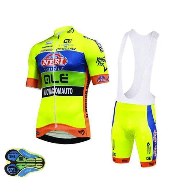 Planet Gates Jersey only / S Cycling jersey set Fluo yellow cycling clothing pro team summer ropa ciclismo hombre mtb bike Bicycle maillot ciclismo