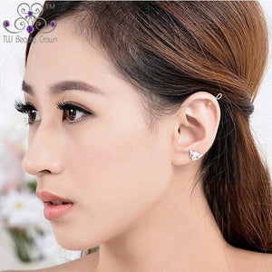 Planet Gates Jewelry Bulk Lot 925 Pure Silver Lovely Fire Fox Animal Stud Earrings For Women Girls Wedding&Engagement Party Jewelry