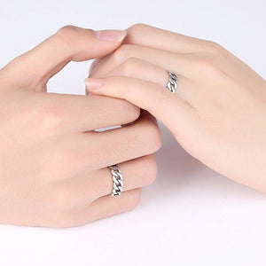 Planet Gates Jewelry Polishing S 925 Sterling Silver Noble Rings for Women & Men Adjustable Cuff Thailand Knitted Ring