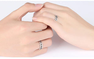 Planet Gates Jewelry Polishing S 925 Sterling Silver Noble Rings for Women & Men Adjustable Cuff Thailand Knitted Ring