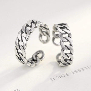 Planet Gates Jewelry Polishing S 925 Sterling Silver Noble Rings for Women & Men Adjustable Cuff Thailand Knitted Ring