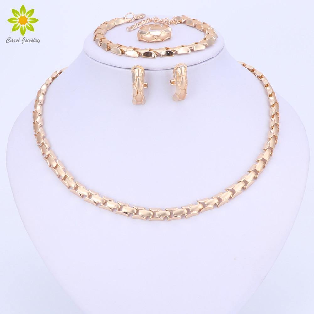 Planet Gates Jewelry Set Exquisite Flash Dubai Gold Color Necklace Sets Nigerian Wedding Bridal Cheap Wholesale