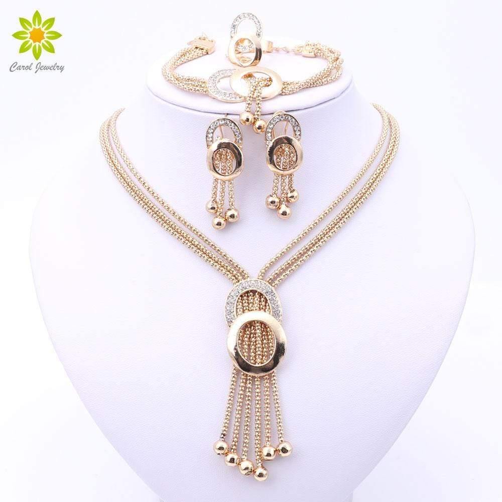 Planet Gates Jewelry Sets For Wedding Party Dress Accessories Set Earrings Pendants Necklace Rings