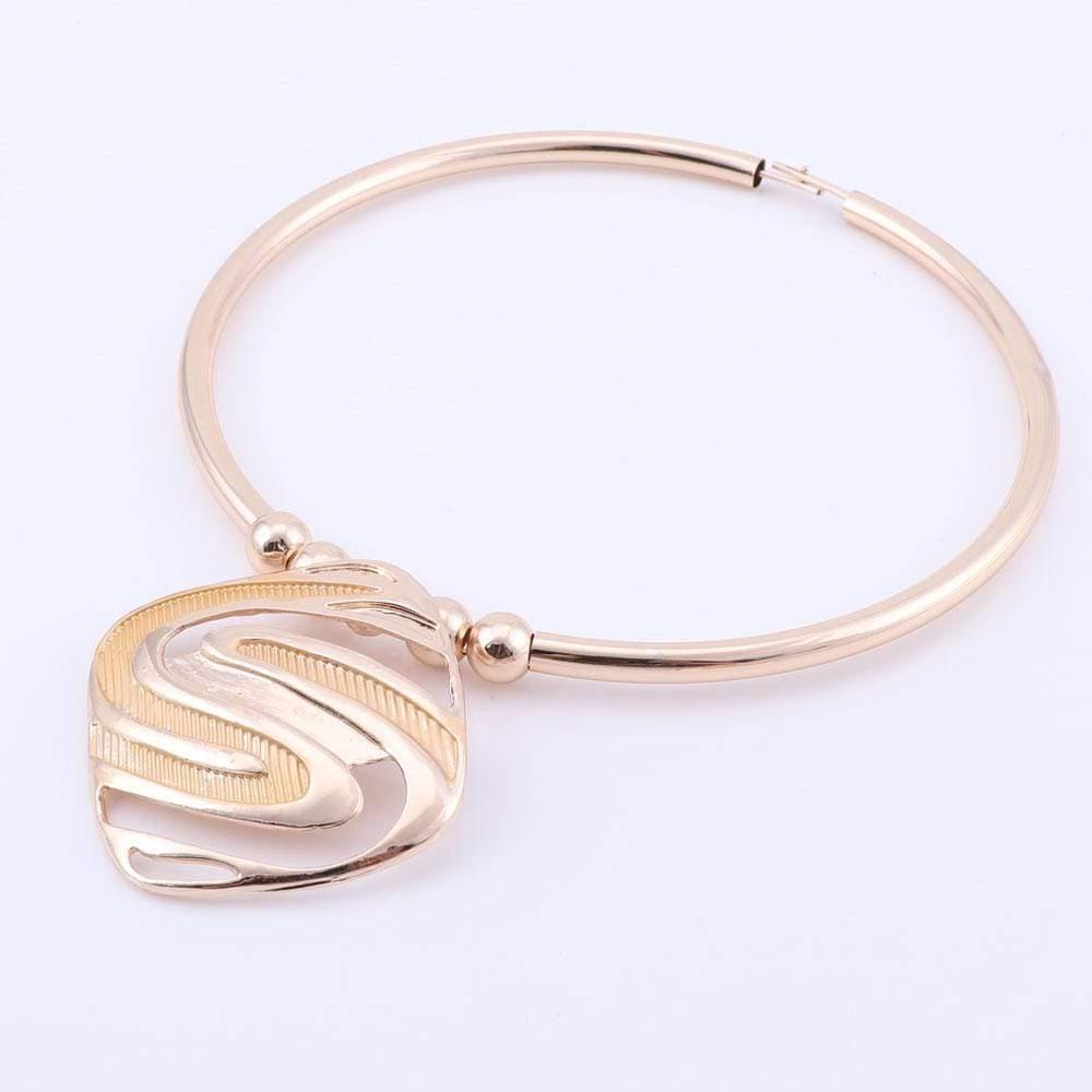 Planet Gates Jewelry Sets for Women Dubai Gold Big Necklace Earrings Bracelet Ring Wedding Engagement Jewelry Set