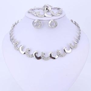 Planet Gates Jewelry Sets For Women Party Nigerian Bridal Crystal Classic Necklace Accessories