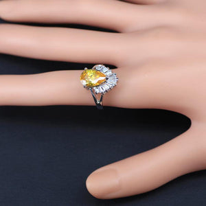 Planet Gates Jewelry Sets Water Drop Cubic Zirconia CZ Stone 925 Sterling Silver Necklace Earrings Necklaces Finger Rings