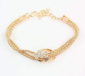 Planet Gates Jewelry Sets Wedding Costume Women Party Gold Color Crystal Necklace Bangle Earring Ring