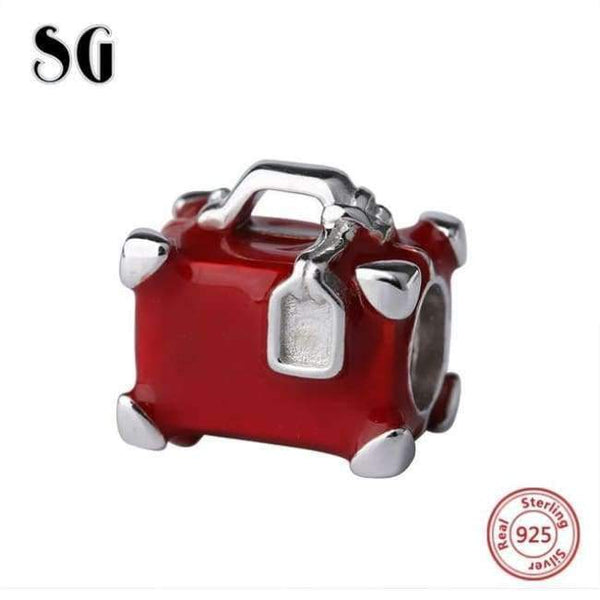 Planet Gates JF8677-S SG high heel shoes perfume bottle handbag suitcase gift box charms silver 925 fit original pandora bracelet jewelry&beads making