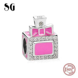 Planet Gates JF9000-P SG high heel shoes perfume bottle handbag suitcase gift box charms silver 925 fit original pandora bracelet jewelry&beads making
