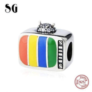 Planet Gates JF9033-P SG high heel shoes perfume bottle handbag suitcase gift box charms silver 925 fit original pandora bracelet jewelry&beads making