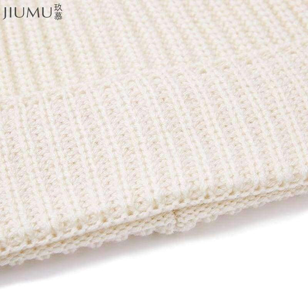 Planet Gates JIUMU Wool Women Beanie 2018 New Thick & Warm Winter Hat Brand Casual Women's Knitted Chunky Soft Skullies gorros mujer invierno