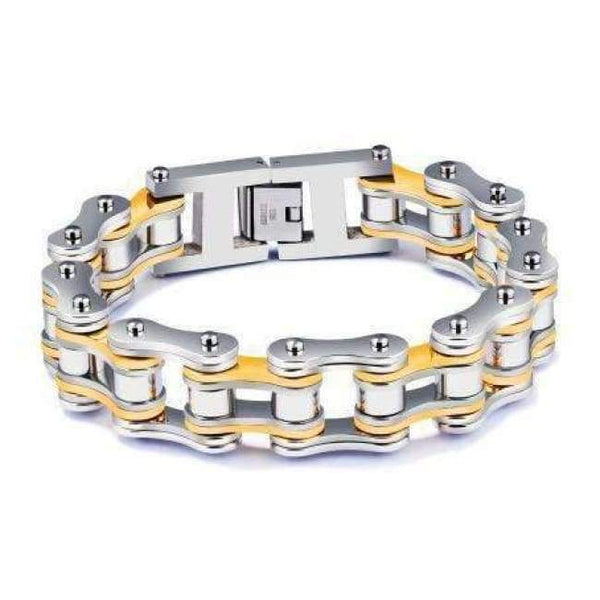 Planet Gates JJB 7SEAS Cool Biker Bicycle Motorcycle Chain Men's Bracelets & Bangles Fashion 4 Color 316L Stainless Steel Jewelry Bracelet,JM856